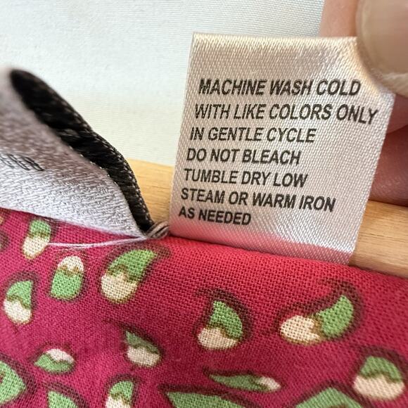 Vermont Country Store Boho Print Cotton Muu Muu Maxi Dress SIZE MEDIUM Pockets - Picture 6 of 9